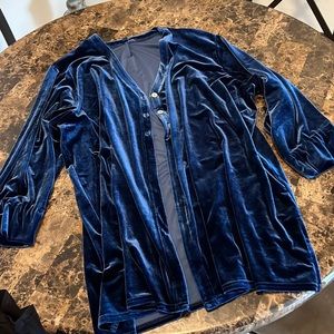 velvet cardigan